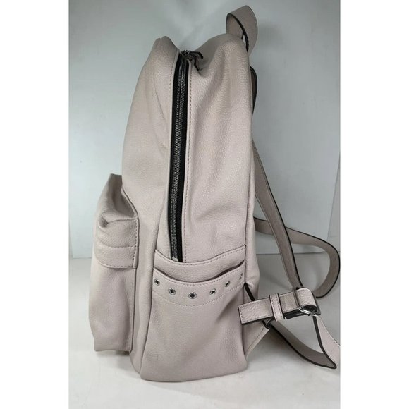 Calvin Klein Light Beige Faux Leather Backpack - Picture 9 of 15